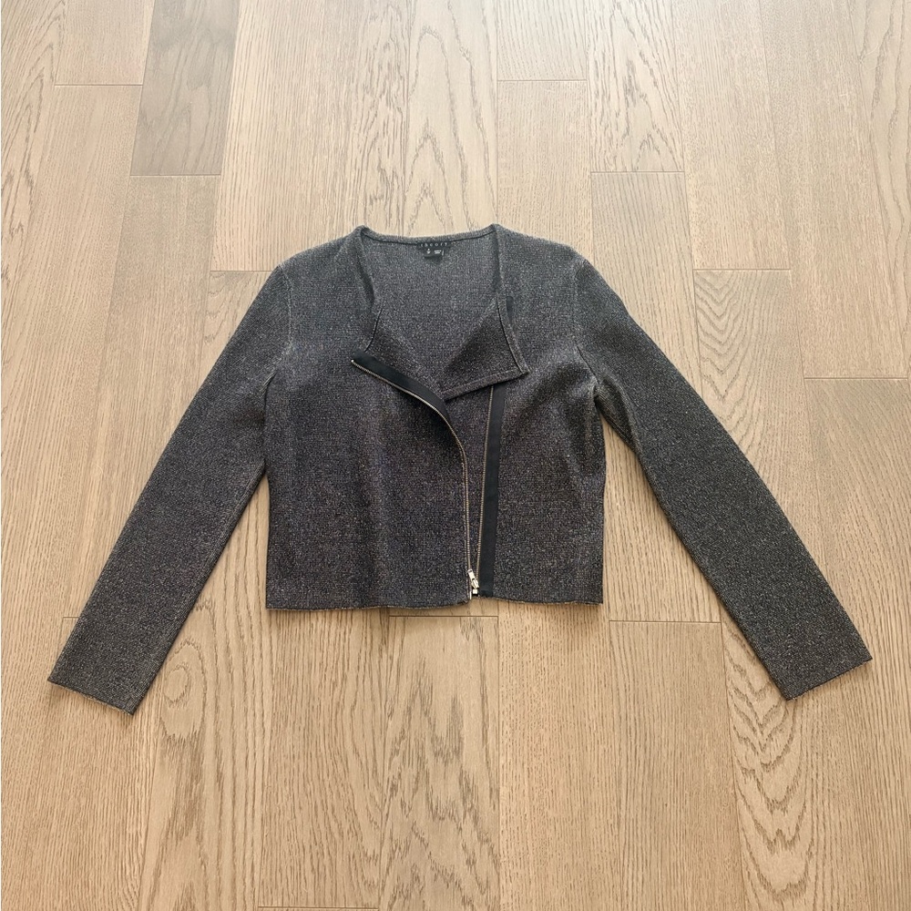 Theory Cropped Knit Blazer Jacket